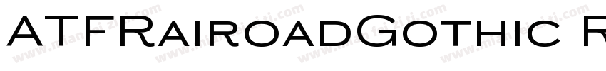 ATFRairoadGothic Reg字体转换